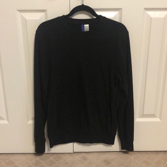 Mens H&M Black Fleece Lined Sweater (Size S) - Picture 1 of 3